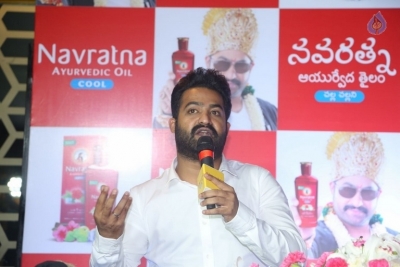 Jr NTR at Navratna Ayurvedic Oil Press Meet - 16 of 21