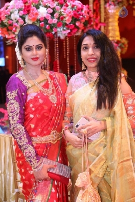 Kalamandir CMD Prasad Chalavadi Daughter Hanisha Wedding Photos - 30 of 81