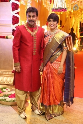 Kalamandir CMD Prasad Chalavadi Daughter Hanisha Wedding Photos - 40 of 81