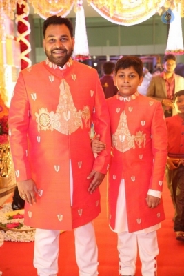 Kalamandir CMD Prasad Chalavadi Daughter Hanisha Wedding Photos - 74 of 81