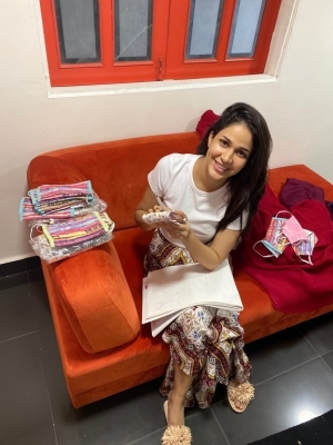 Lavanya Tripathi produces masks at Redtri - 1 of 3