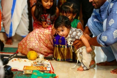 Manchu Vishnu son Avram Bhakta Annaprasana Ceremony - 1 of 3