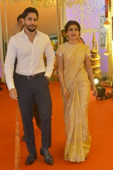 Naga Chaitanya and Samantha at Swathi Wedding - 16 of 21