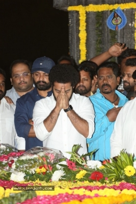 NTR and Kalyan Ram visit NTR Ghat on NTR Death Anniversary - 22 of 42