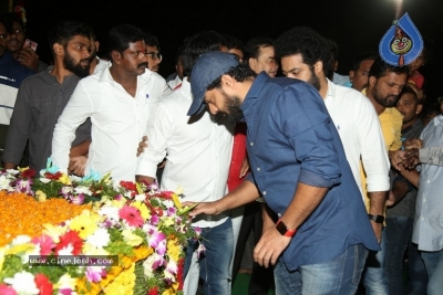 NTR and Kalyan Ram visit NTR Ghat on NTR Death Anniversary - 40 of 42