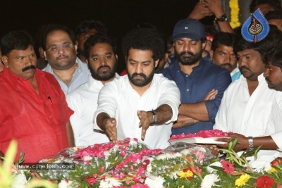 NTR and Kalyan Ram visit NTR Ghat on NTR Death Anniversary - 36 of 42