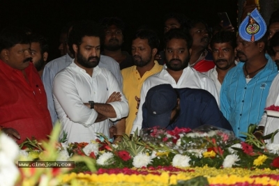 NTR and Kalyan Ram visit NTR Ghat on NTR Death Anniversary - 37 of 42