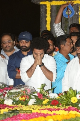 NTR and Kalyan Ram visit NTR Ghat on NTR Death Anniversary - 38 of 42