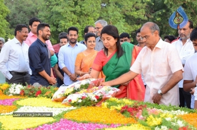 NTR Family Members Pay Tribute at NTR Ghat - 4 of 100
