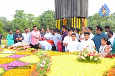 NTR Family Members Pay Tribute at NTR Ghat - 35 of 100