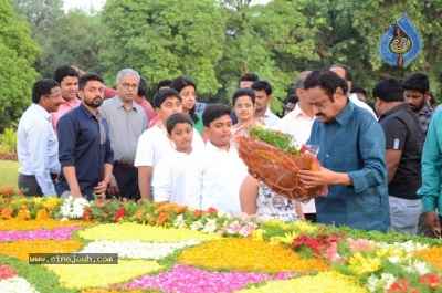NTR Family Members Pay Tribute at NTR Ghat - 47 of 100
