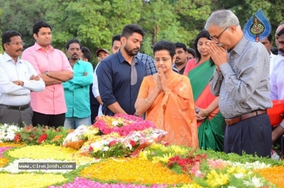 NTR Family Members Pay Tribute at NTR Ghat - 51 of 100