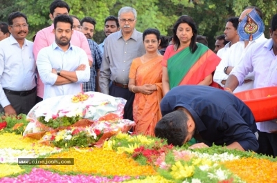 NTR Family Members Pay Tribute at NTR Ghat - 62 of 100