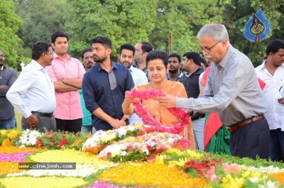 NTR Family Members Pay Tribute at NTR Ghat - 80 of 100