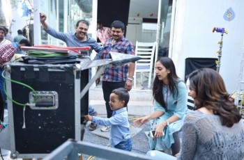 NTR Son Abhay at Janatha Garage Sets - 2 of 5