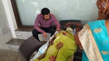 NTR with Cancer Patient Nagarjuna - 2 of 8