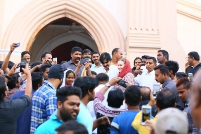 Pawan Kalyan And Adam Burakowski Visits St Marys Church - 15 of 30