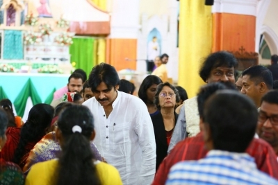 Pawan Kalyan And Adam Burakowski Visits St Marys Church - 20 of 30