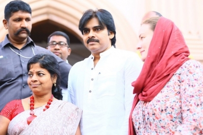 Pawan Kalyan And Adam Burakowski Visits St Marys Church - 21 of 30