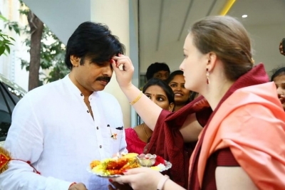 Pawan Kalyan At Jana Sena Party Office - 1 of 11