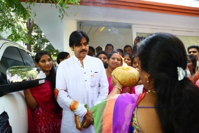 Pawan Kalyan At Jana Sena Party Office - 6 of 11