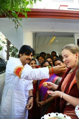 Pawan Kalyan At Jana Sena Party Office - 7 of 11