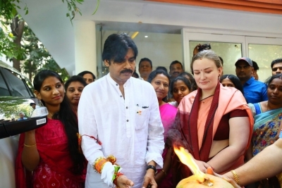 Pawan Kalyan At Jana Sena Party Office - 9 of 11