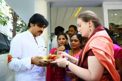 Pawan Kalyan At Jana Sena Party Office - 11 of 11