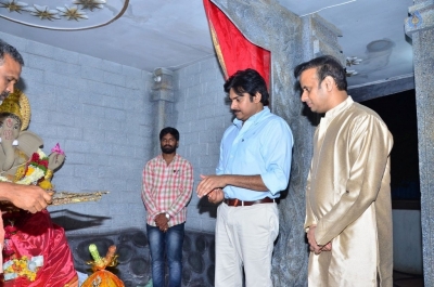 Pawan Kalyan Visits Andhra Prabha Ganapathi Pooja Photos - 6 of 41