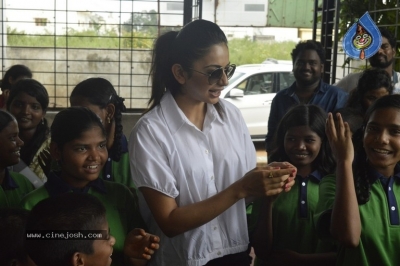 Rakul Birthday Celebrations at Cherish Orphanage Home - 7 of 19