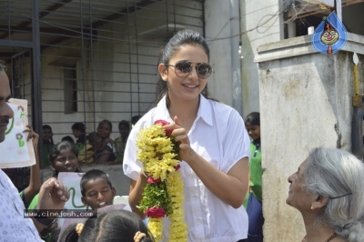 Rakul Birthday Celebrations at Cherish Orphanage Home - 12 of 19