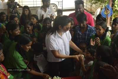 Rakul Birthday Celebrations at Cherish Orphanage Home - 14 of 19