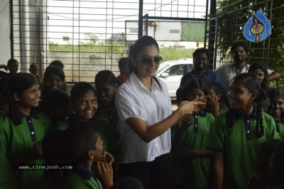 Rakul Birthday Celebrations at Cherish Orphanage Home - 18 of 19