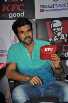 Ram Charan at KFC Employees Blood Donation Event - 54 of 81