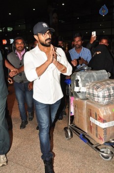 Ram Charan at Shamshabad Airport - 4 of 13