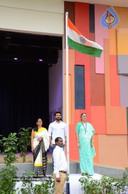 Ram Charan Celebrates Independence Day In Chirec School - 59 of 60