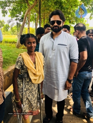 Sai Dharam Tej Meets Cancer Patient Bangaramma - 3 of 5