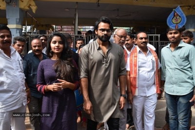 Tej I Love You Movie Team At Kanaka Durga Temple - 4 of 21