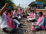Telangana Activists Rail Roko Photos - 32 of 42