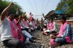 Telangana Activists Rail Roko Photos - 40 of 42