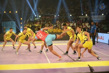 Telugu Titans Vs Jaipur Pink Panthers Kabaddi Match Photos - 25 of 100