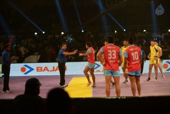 Telugu Titans Vs Jaipur Pink Panthers Kabaddi Match Photos - 26 of 100