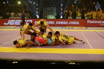 Telugu Titans Vs Jaipur Pink Panthers Kabaddi Match Photos - 6 of 100