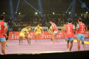 Telugu Titans Vs Jaipur Pink Panthers Kabaddi Match Photos - 28 of 100