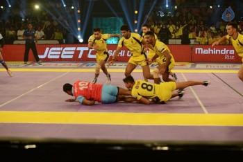 Telugu Titans Vs Jaipur Pink Panthers Kabaddi Match Photos - 21 of 100