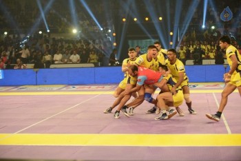 Telugu Titans Vs Jaipur Pink Panthers Kabaddi Match Photos - 26 of 100