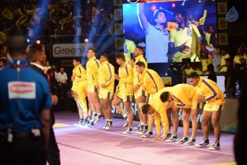 Telugu Titans Vs Jaipur Pink Panthers Kabaddi Match Photos - 29 of 100