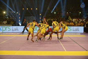 Telugu Titans Vs Jaipur Pink Panthers Kabaddi Match Photos - 37 of 100
