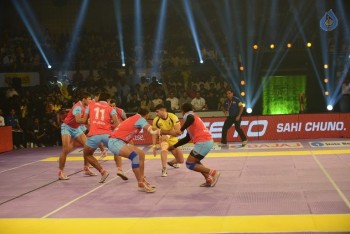 Telugu Titans Vs Jaipur Pink Panthers Kabaddi Match Photos - 65 of 100