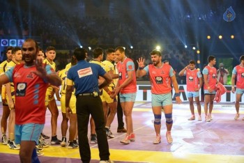 Telugu Titans Vs Jaipur Pink Panthers Kabaddi Match Photos - 76 of 100